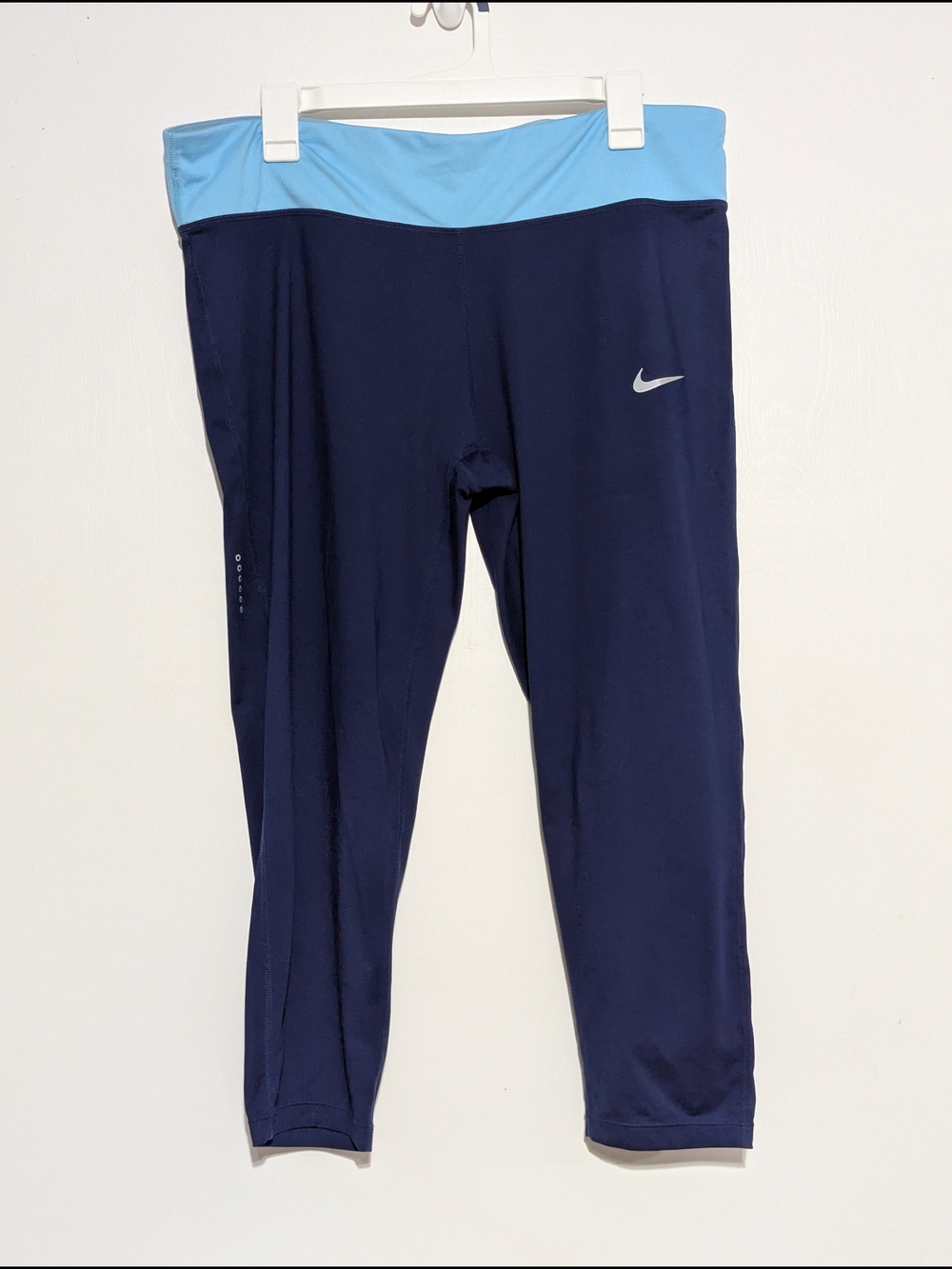 Nike Navy and Light Blue Performance Leggings